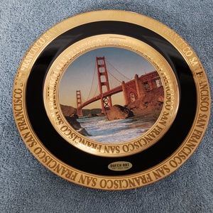 Dufex Art San Francisco 24KT Gold Edged Plate